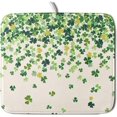 thumbnail image 1 of St Patricks Day Clover Dish Drying Mat for Kitchen Counter 16x18 Inch Green Lucky Shamrock Clover Kitchen Mat Microfiber Super Absorbent Dishes Drainer Rack Pad for Kitchen Counter Coffee Bar, 1 of 6