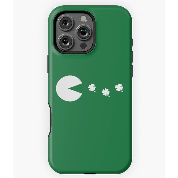 St Patricks Day Clover Green Shamrock Phone Case for iPhone 16 15 14 13 12 11 Pro Max