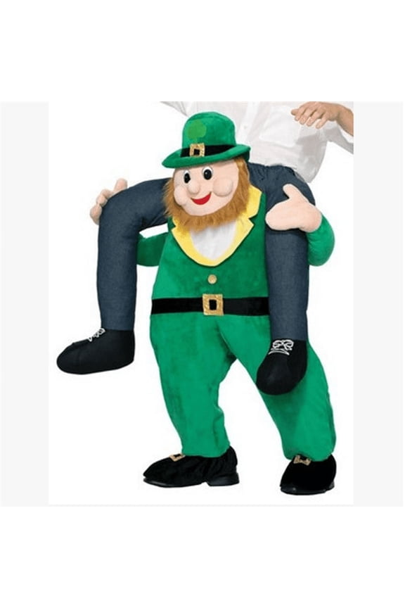 St Patricks Day Costume Ride On Leprechaun's Mascot Shoulder Carry Outfit Adult