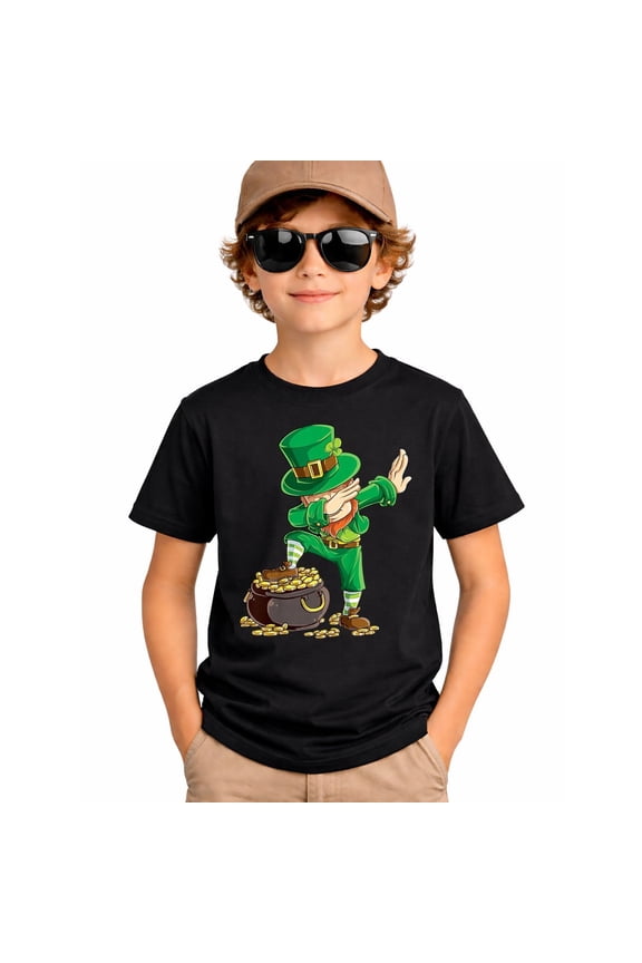 St Patricks Day Dabbing Boys Dab Dance T-Shirt