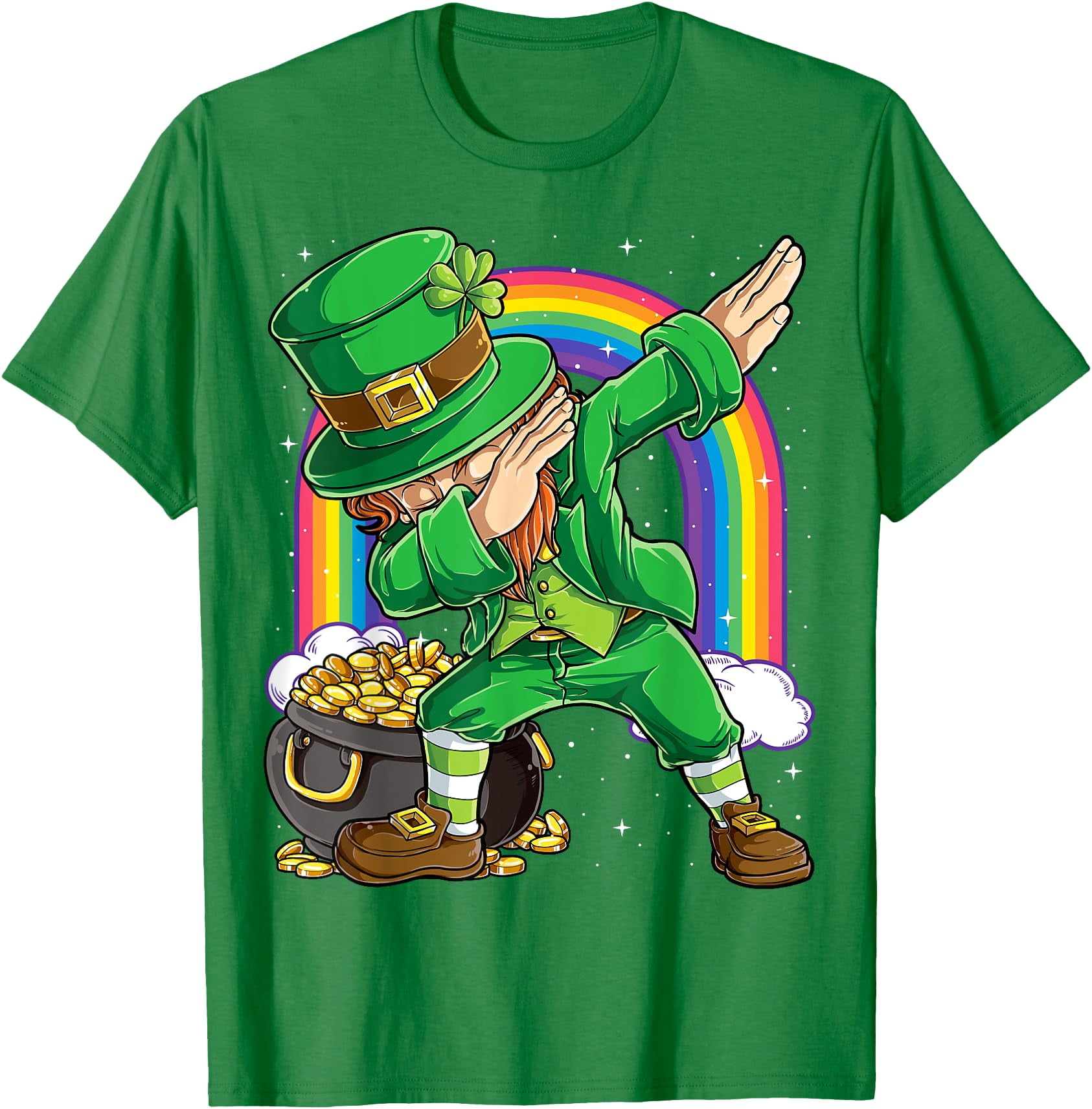 dancing leprechauns st patricks day coloring