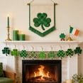 thumbnail image 1 of St Patricks Day Decorations,12PCS Felt Shamrock Garland Banner,Pendant Party Scene Decoration for St Patricks Day Decor,Dark Green Light Green for Irish Party Supplies, 1 of 6