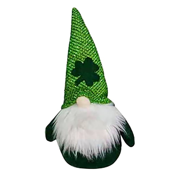 St Patricks Day Decorations Plush, St. Patrick's Day Decorations Irish Festivals Home Decor Doll Ornament Green Leaf Festival Party Decoration Supplies