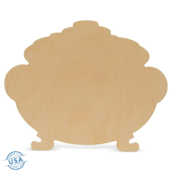 St Patricks Day Decorations, Unfinished Wood Pot of Gold, 12 Inches, Pack of 25, by Woodpeckers