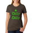 thumbnail image 1 of St. Patricks Day Dilly Dilly Shamrock Juniors Soft Heather T Shirt Heather Brown LG, 1 of 1