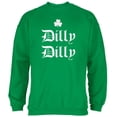thumbnail image 1 of St. Patricks Day Dilly Dilly Shamrock Mens Sweatshirt Irish Green 2XL, 1 of 1