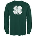 thumbnail image 1 of St. Patricks Day - Distressed Shamrock Forest Adult Long Sleeve T-Shirt - X-Large, 1 of 1