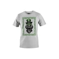thumbnail image 1 of St. Patricks Day Dog with Shamrock Glasses and Green Hat Men's T-shirt, 1 of 3