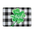 thumbnail image 1 of St Patricks Day Doormat, Shamrock Bath Rug, St Patricks Day Bathroom Rugs Green 16x24 IN Super Absorbent Non-slip Rubber Backing Door Mat, Front Door & Bathroom Floor Decor, 1 of 6