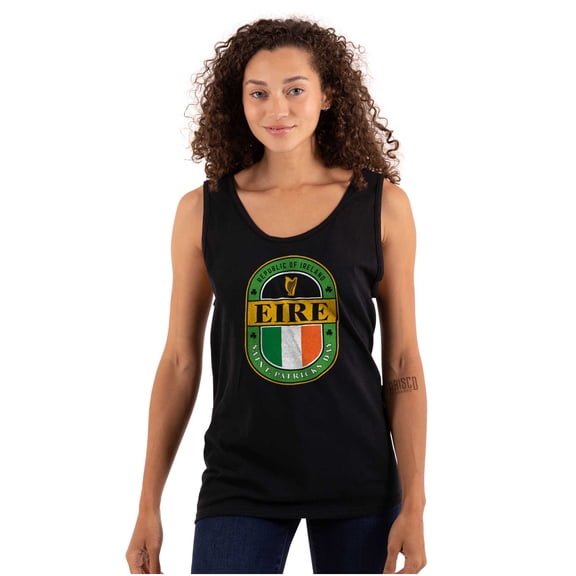 St Patricks Day Eire Ireland Flag Tank Top T Shirts Men Women Brisco Brands S