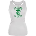 thumbnail image 1 of St Patricks Day Feeling Clucky Juniors Soft Tank Top, 1 of 5