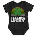 thumbnail image 1 of St Patricks Day Feeling Lucky Clover Romper Boys or Girls Infant Baby Brisco Brands 12M, 1 of 7