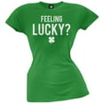 thumbnail image 1 of St. Patricks Day - Feeling Lucky Juniors T-Shirt - Small, 1 of 1