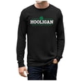 thumbnail image 1 of St Patricks Day Funny Shirts for Men Clover Long Sleeve Long Sleeve T-Shirt X-Large Black, 1 of 7