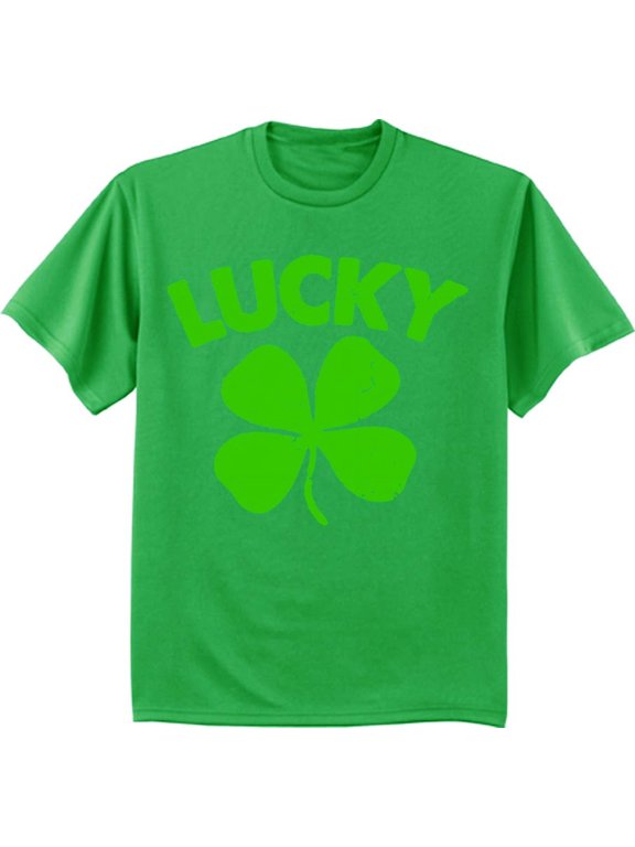 St Patricks Day Funny T-shirt Lucky Shamrock Irish Green Tee