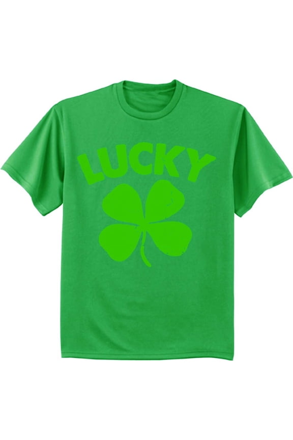 St Patricks Day Funny T-shirt Lucky Shamrock Irish Green Tee