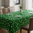 thumbnail image 1 of St Patricks Day Gradient Green Shamrock Tablecloth Rectangle Washable Table Covers for Indoor Outdoor Dining Table Home Party Decorations 60x120 Inch, 1 of 6
