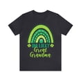 thumbnail image 1 of St Patricks Day Green Rainbow Unisex T-Shirt, One Lucky Great Grandma, 1 of 4