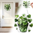 thumbnail image 1 of St Patricks Day Hanging Decor, Green Heart Leaf Acrylic Hanging Basket, St Patricks Day Decorations for Front Door Porch Home Office Window Decor, 8'' x 8'' Green, 1 of 9