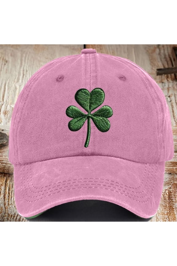 St Patricks Day Hat Green Baseball Cap Shamrock Embroidered for Man Women Funny Unisex Multi-Colored Baseball Cap Retro Distressed Sun Hat