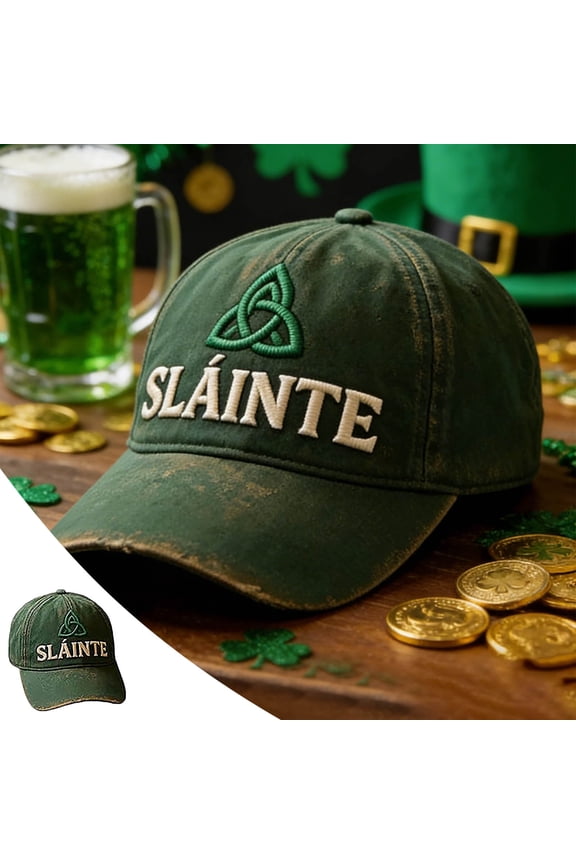 St Patricks Day Hat, Shamrock Beer Super Baseball Cap for Men Women, Low Profile Semi-Structured Irish Cap with Sweat Lining, Gift for Mom Grandpa Grandma