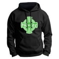 thumbnail image 1 of St Patricks Day Hoodie Irish Celtic Cross Slainte Premium Hoodie Sweatshirt X-Large Black, 1 of 3