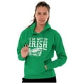 thumbnail image 1 of St Patricks Day I'm With Irish Hoodie Sweatshirt Women Men Brisco Brands S, 1 of 6