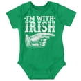 thumbnail image 1 of St Patricks Day I'm With Irish Romper Boys or Girls Infant Baby Brisco Brands 12M, 1 of 6