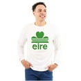 thumbnail image 1 of St Patricks Day Ireland Eire Clover Long Sleeve TShirt Men Women Brisco Brands M, 1 of 6