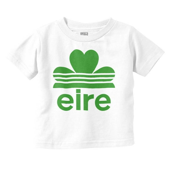 St Patricks Day Ireland Eire Clover Toddler Boy Girl T Shirt Infant Toddler Brisco Brands 18M