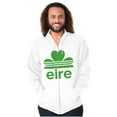 thumbnail image 1 of St Patricks Day Ireland Eire Clover Zip Up Hoodie Men's Women's Brisco Brands M, 1 of 6