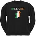 thumbnail image 1 of St. Patricks Day - Ireland Map Black Adult Sweatshirt - X-Large, 1 of 1