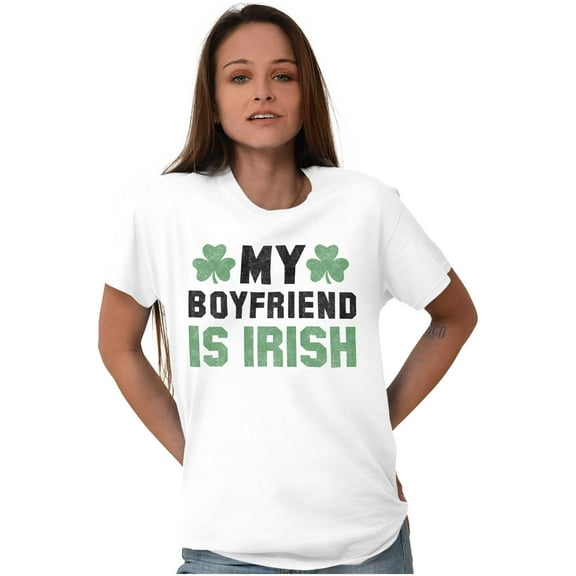 St Patricks Day Irish Boyfriend Women's Plus Size Graphic Tee Brisco Brands 3X