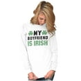 thumbnail image 1 of St Patricks Day Irish Boyfriend Women Plus Size Long Sleeve Graphic Tee Brisco Brands 2X, 1 of 3
