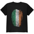thumbnail image 1 of St. Patricks Day Irish Fingerprint Thumbprint Youth T Shirt Black YMD, 1 of 1