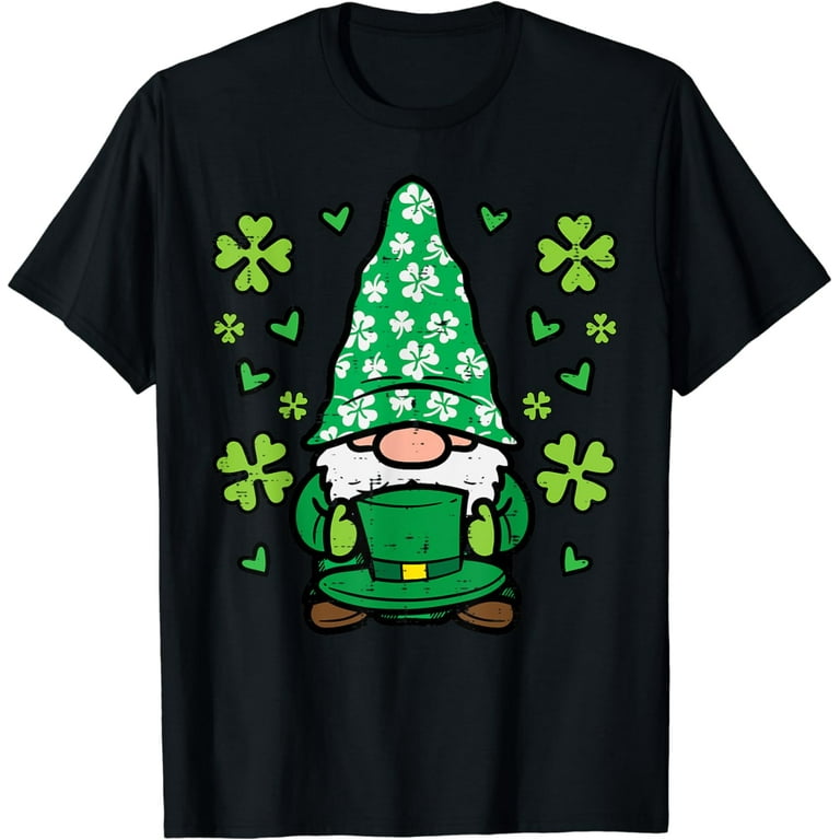 St Patrick's Day Gnome For Men Women Kids T-Shirt