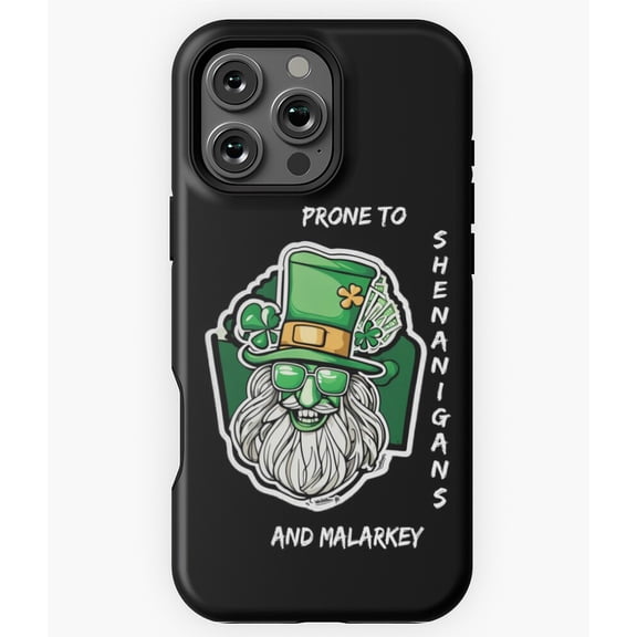 St Patricks Day Irish Holiday Shamrock Phone Case for iPhone 16 15 14 13 12 11 Pro Max Fun Phone