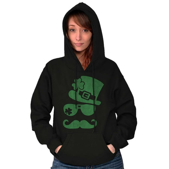 St Patricks Day Irish Leprechaun Hoodie Sweatshirt Women Men Brisco Brands X