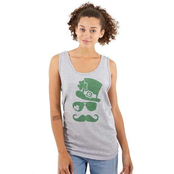 St Patricks Day Irish Leprechaun Tank Top T Shirts Men Women Brisco Brands S
