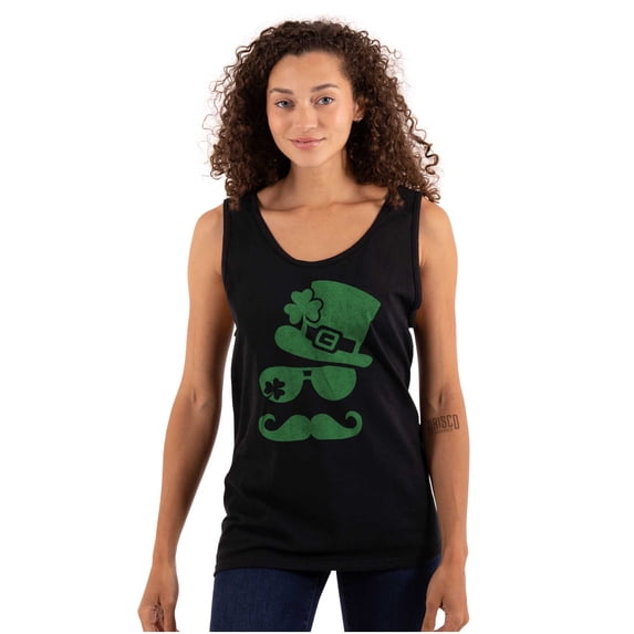 St Patricks Day Irish Leprechaun Tank Top T Shirts Men Women Brisco Brands S