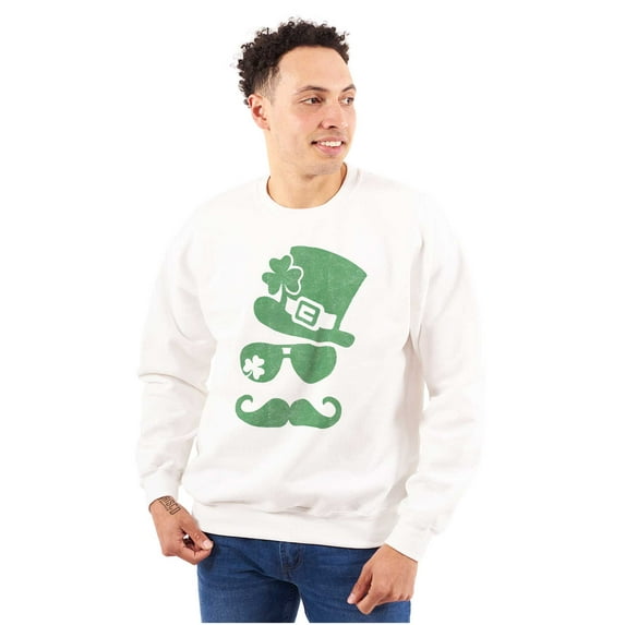 St Patricks Day Irish Leprechaun Unisex Plus Fleece Graphic Sweatshirt Brisco Brands 4X