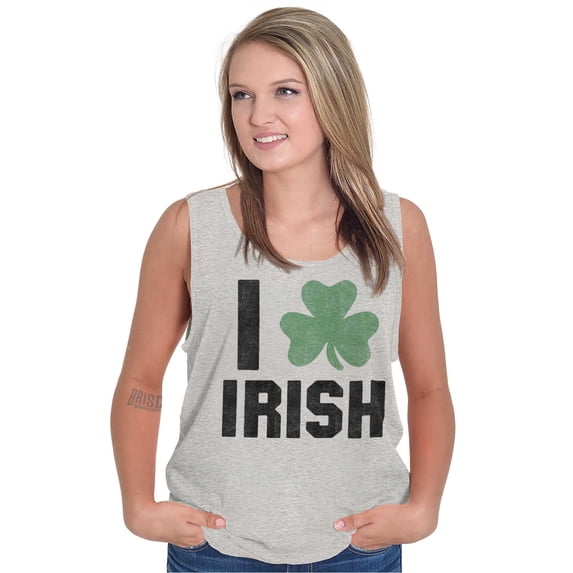 St Patricks Day Irish Pride Shamrock Tank Top T Shirts Men Women Brisco Brands X