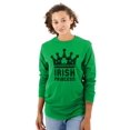 thumbnail image 1 of St Patricks Day Irish Princess Women's Long Sleeve T Shirt Brisco Brands S, 1 of 6