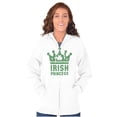 thumbnail image 1 of St Patricks Day Irish Princess Zip Hoodie Sweatshirt Women Brisco Brands S, 1 of 6