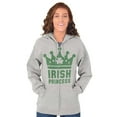 thumbnail image 1 of St Patricks Day Irish Princess Zip Hoodie Sweatshirt Women Brisco Brands X, 1 of 6
