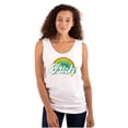 thumbnail image 1 of St Patricks Day Irish Rainbow Clover Tank Top Tee Shirt Women Brisco Brands S, 1 of 5