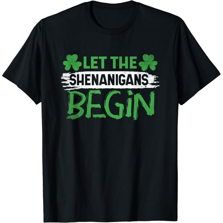 St Patricks Day Nurse Shirt Let The Shenanigans Begin Tee St Patricks Day Nurse Shirt Let The Shenanigans Begin Tee