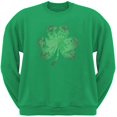 thumbnail image 1 of St. Patricks Day - Jeweled Shamrock Irish Green Adult Sweatshirt - Medium, 1 of 1