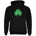 thumbnail image 1 of St. Patricks Day Jeweled Shamrock Mens Hoodie Black SM, 1 of 1