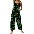 thumbnail image 1 of St Patricks Day - Jumpsuits For Girls Casual Sleeveless Loose Spaghetti Strap Summer Rompers Long Pants With Pockets, 1 of 6